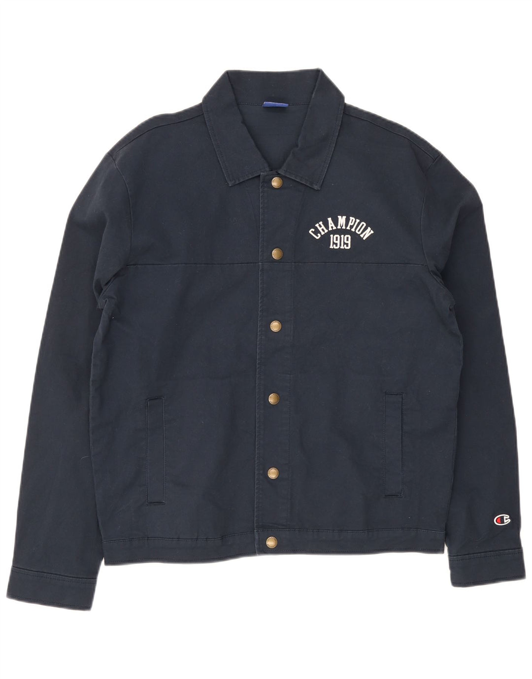 Champion Chaqueta Bomber para Hombre UK 38 Medium Azul Marino Algodón