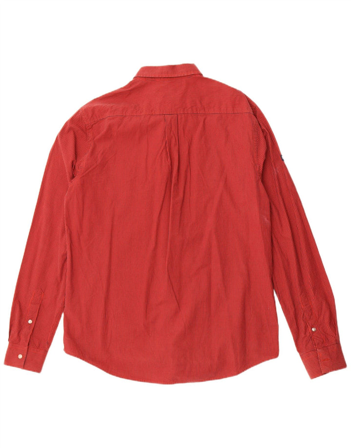 Superdry Camisa Regular Fit XL De Algodón A Cuadros Rojo Para Hombre