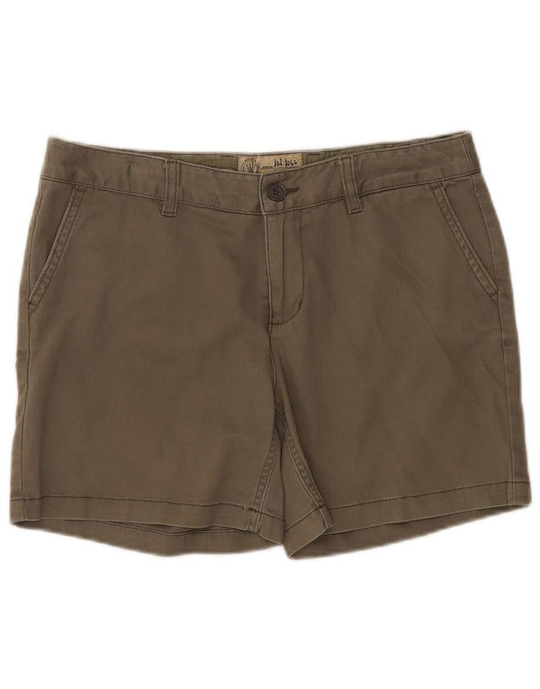 Pantalones cortos chinos para mujer Fat Face UK 12 Medium W34 Caqui Algodón