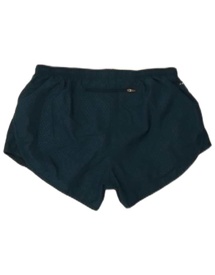 Nike - Pantalones cortos deportivos para mujer, talla 44, poliéster con lunares verdes medianos