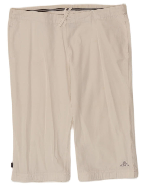 Adidas Bermudas para mujer UK 14 Large W36 Algodón blanco