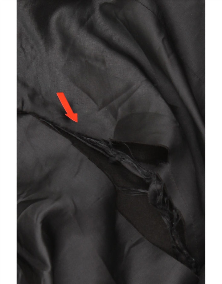 Hugo Boss Abrigo para hombre EU 50 Grande Algodón negro