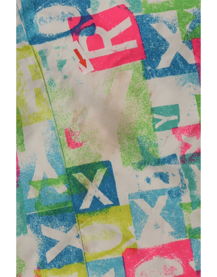 Chaqueta de esquí con capucha Roxy para mujer ES 44 Mediana Multicolor Geométrica