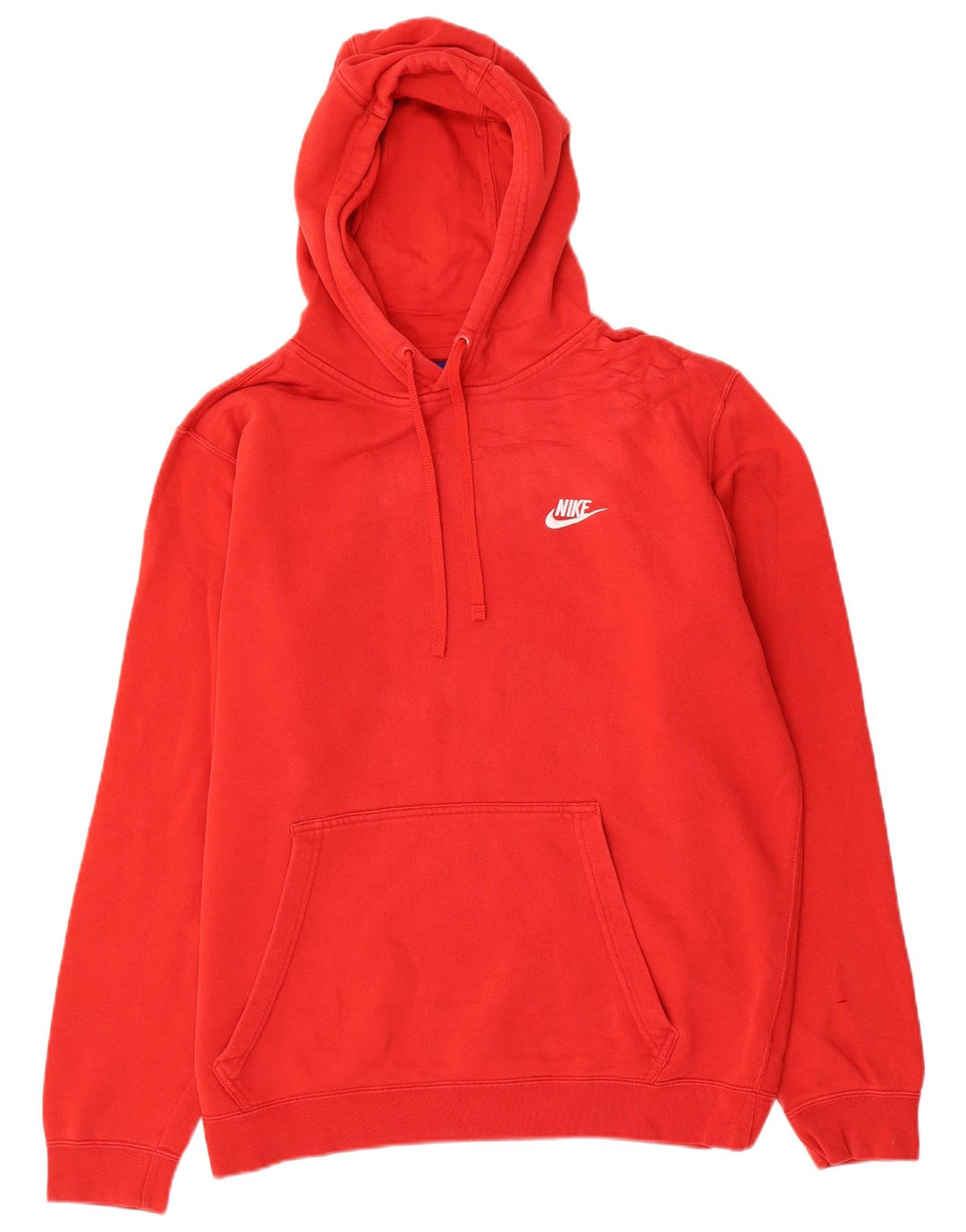 Nike - Sudadera con capucha para hombre, talla grande, color rojo, algodón