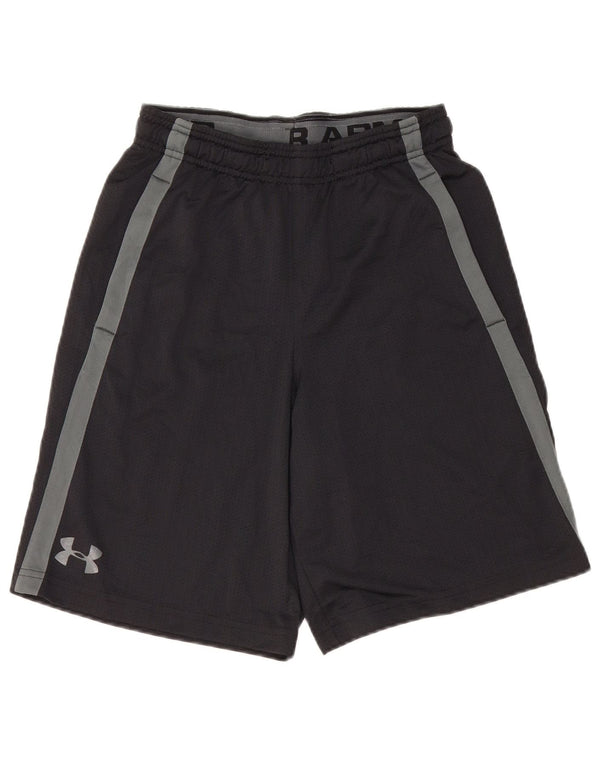 UNDER ARMOUR Pantalones cortos deportivos Heat Gear para hombre, bloques de color negros pequeños
