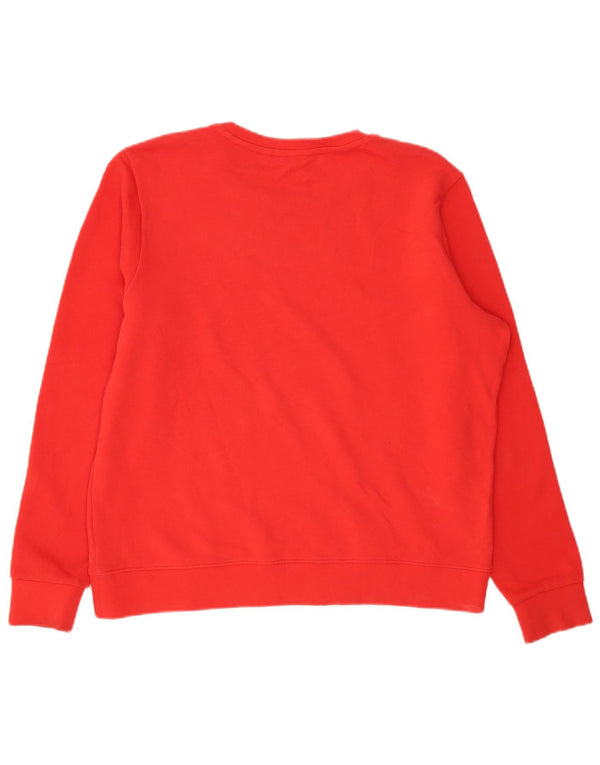 Wrangler Hombre Sudadera Jumper Large Rojo Algodón