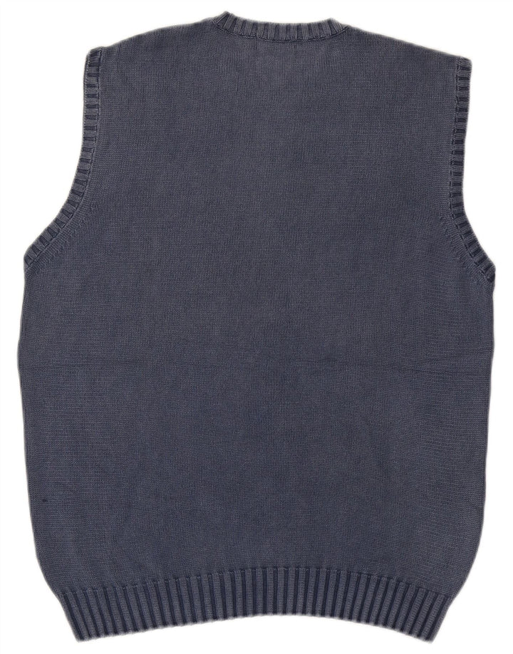 Kappa Hombre Chaleco Tank Top XL Azul Algodón