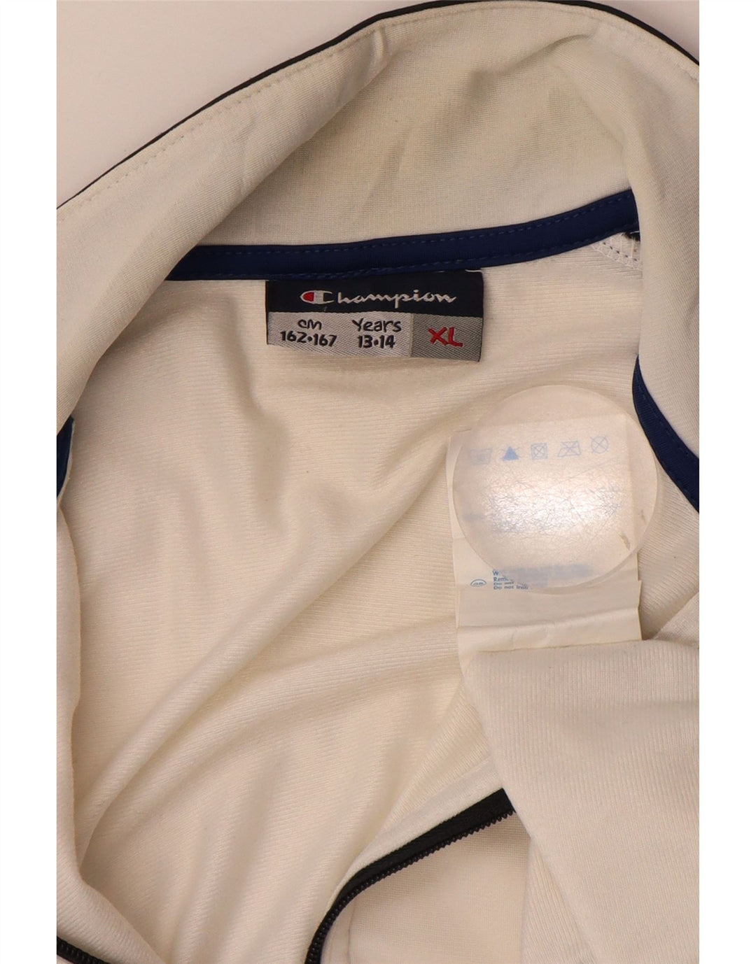 CHAMPION Chaqueta de chándal para niños 13-14 años XL Blanco Colorblock