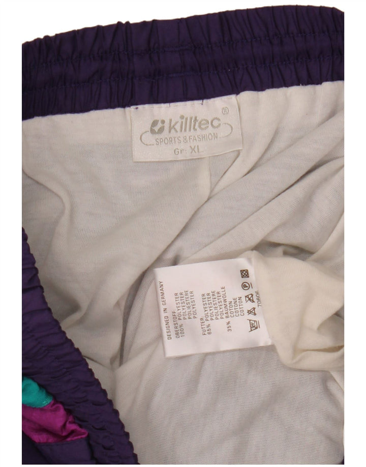 Killtec Pantalones De Chándal Hombre Joggers XL Morado Colorblock Poliéster