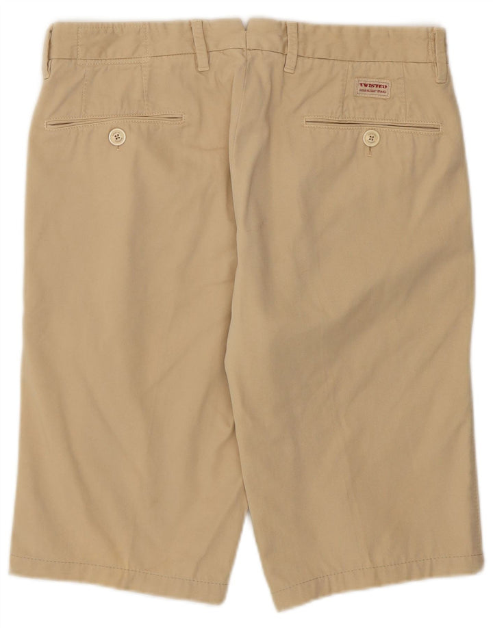 TWISTED TAILOR Pantalones cortos chinos para hombre IT 46 Small W30 Algodón beige