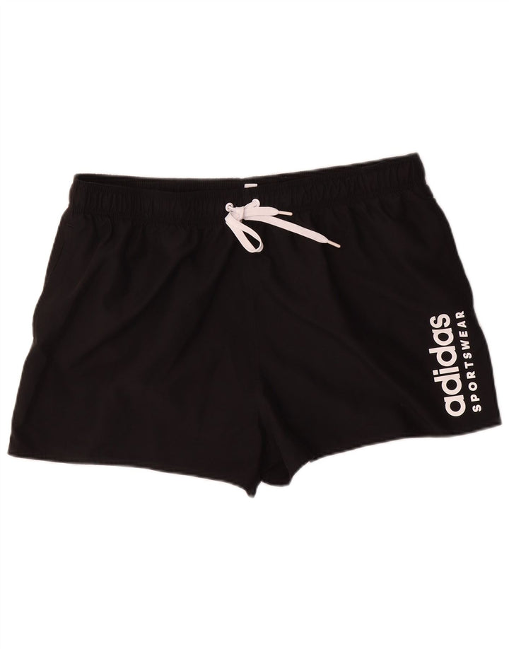 Adidas Pantalones cortos deportivos gráficos para hombre XL Negro
