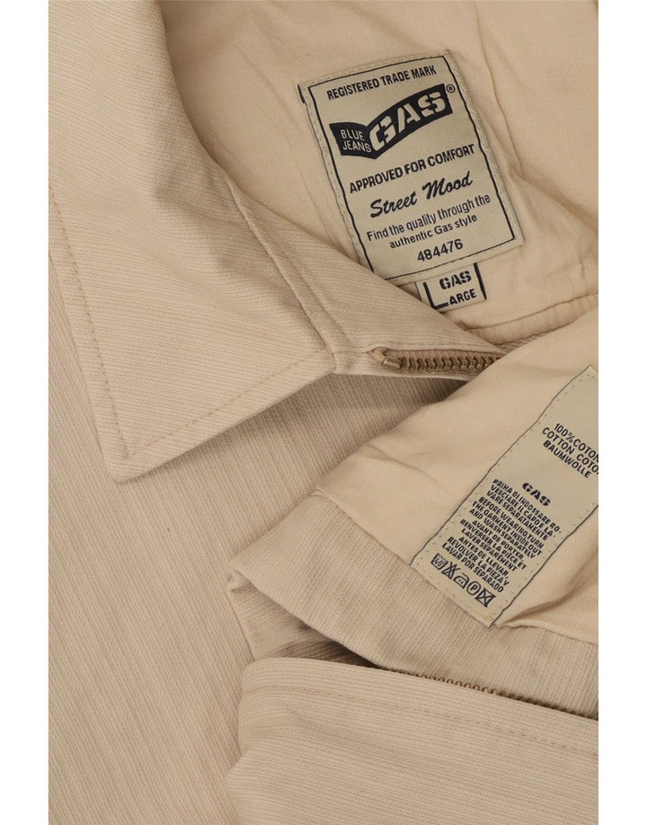 Chaqueta utilitaria para hombre Gas UK 40 Grande Algodón beige