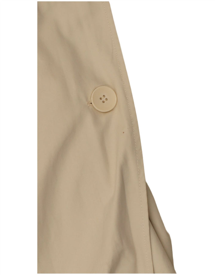 ZARA Mujer Gabardina Extragrande UK 44 Poliéster Beige Medio