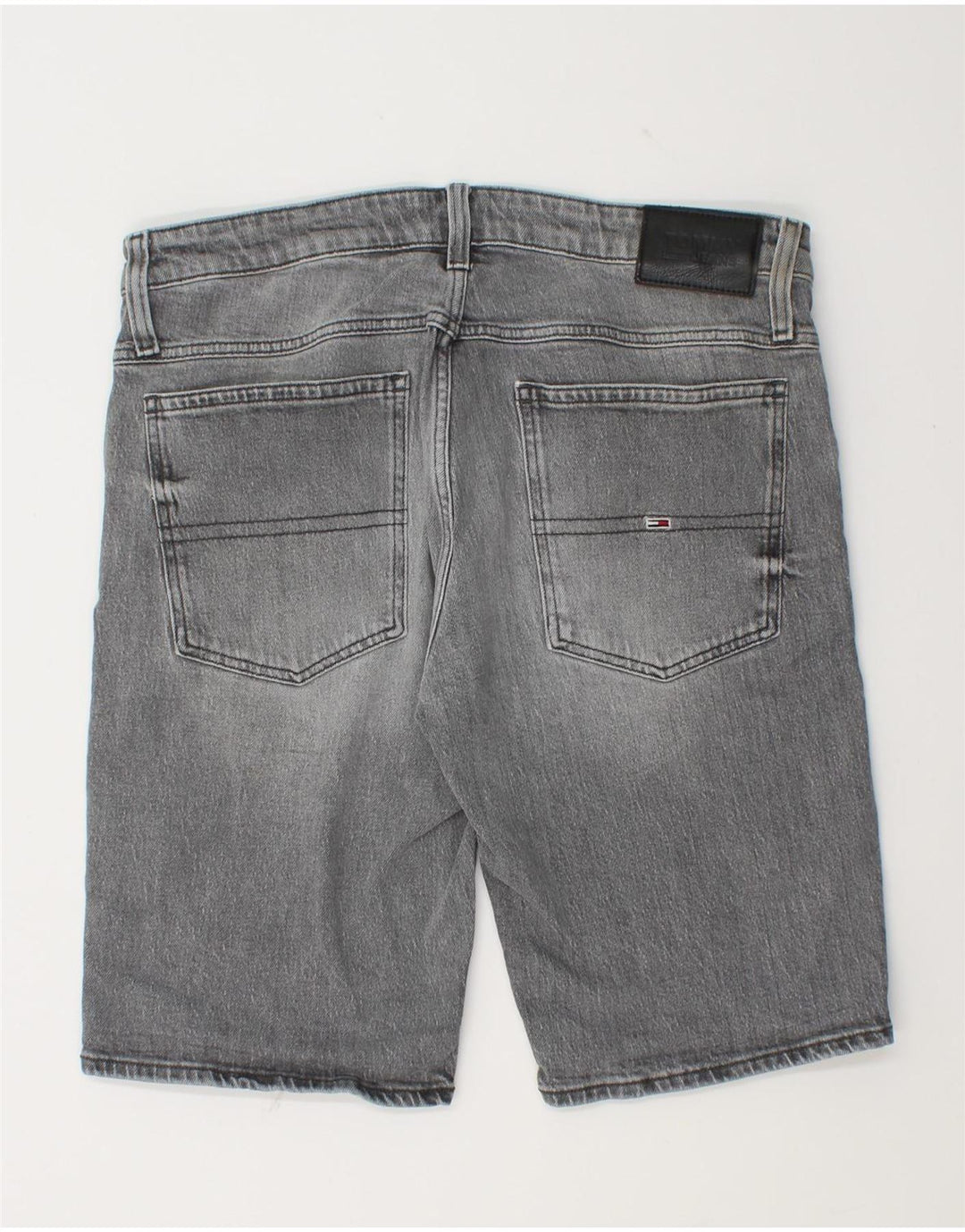 Tommy Hilfiger Pantalones cortos de mezclilla para hombre W36 Algodón gris grande