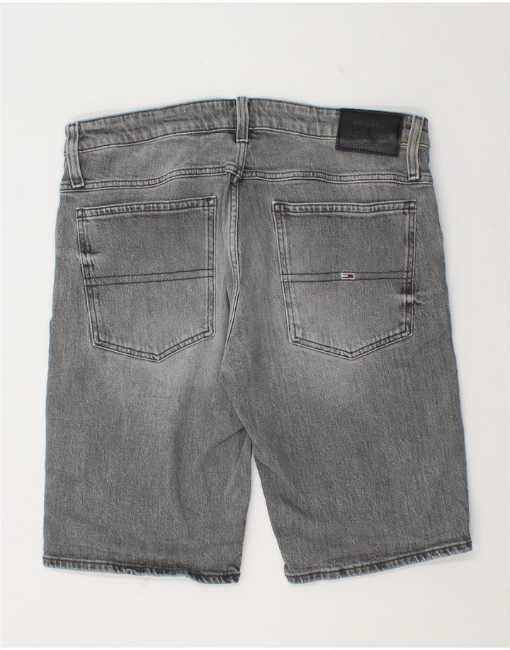 Tommy Hilfiger Pantalones cortos de mezclilla para hombre W36 Algodón gris grande