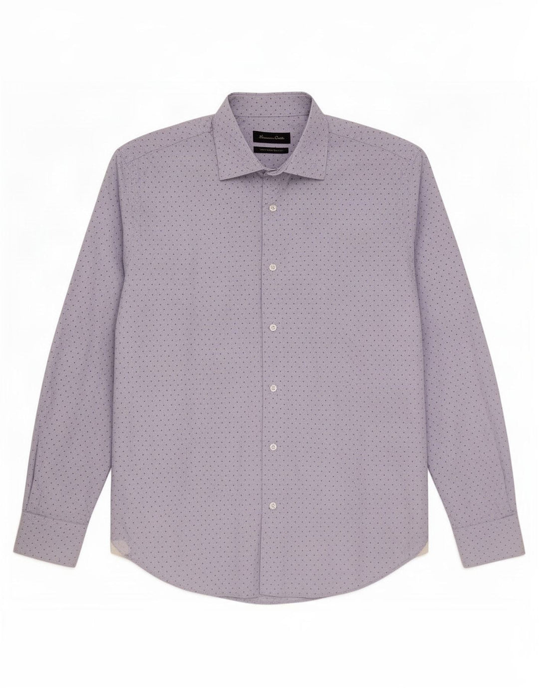 Camisa Massimo Dutti Hombre Azul Medio Moteado