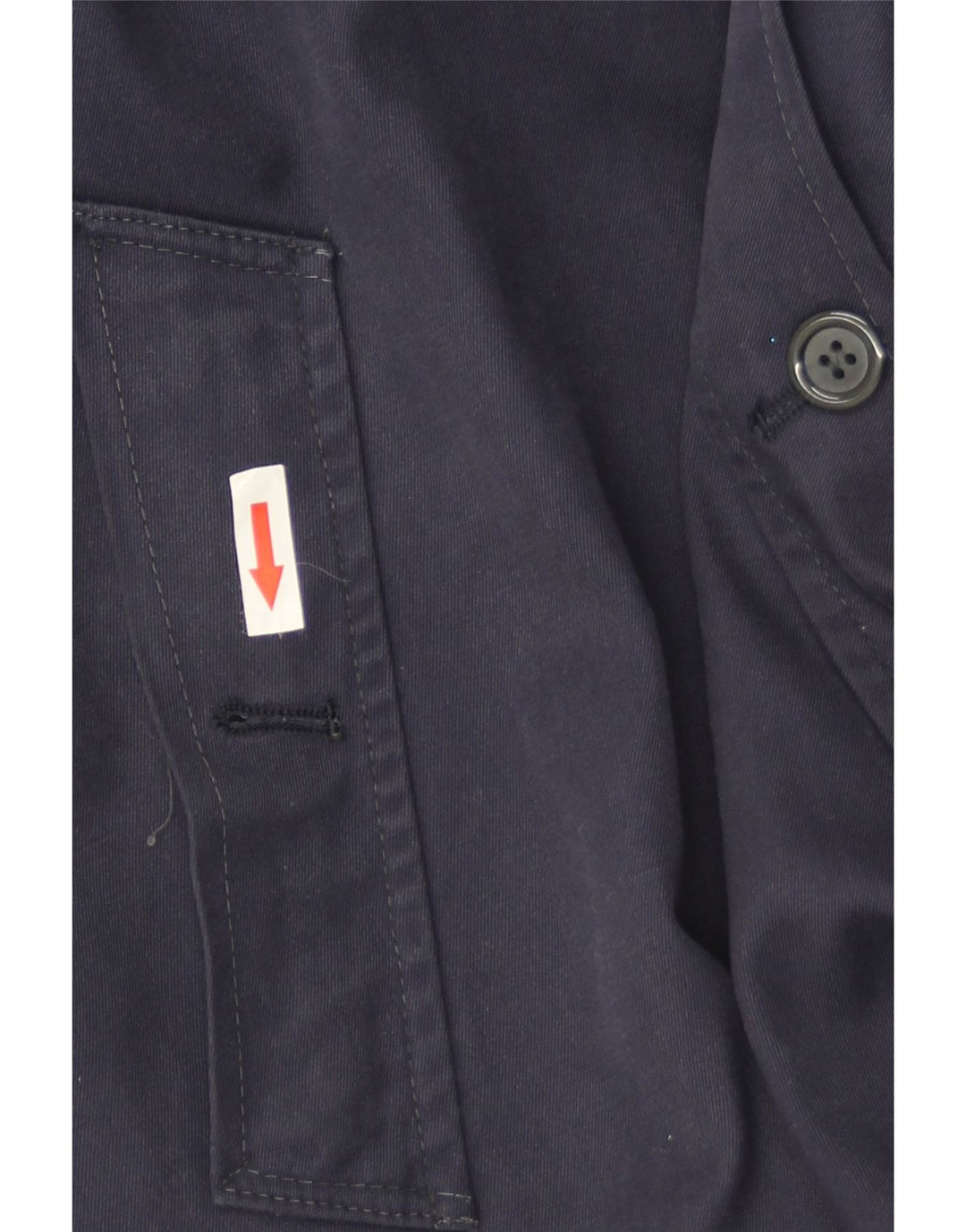 Abrigo vintage para hombre IT 52 XL Poliéster azul marino