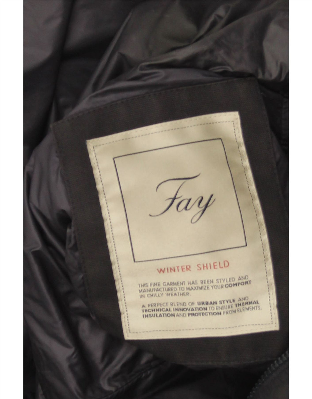 Fay Abrigo acolchado para hombre UK 42 XL Poliéster azul marino
