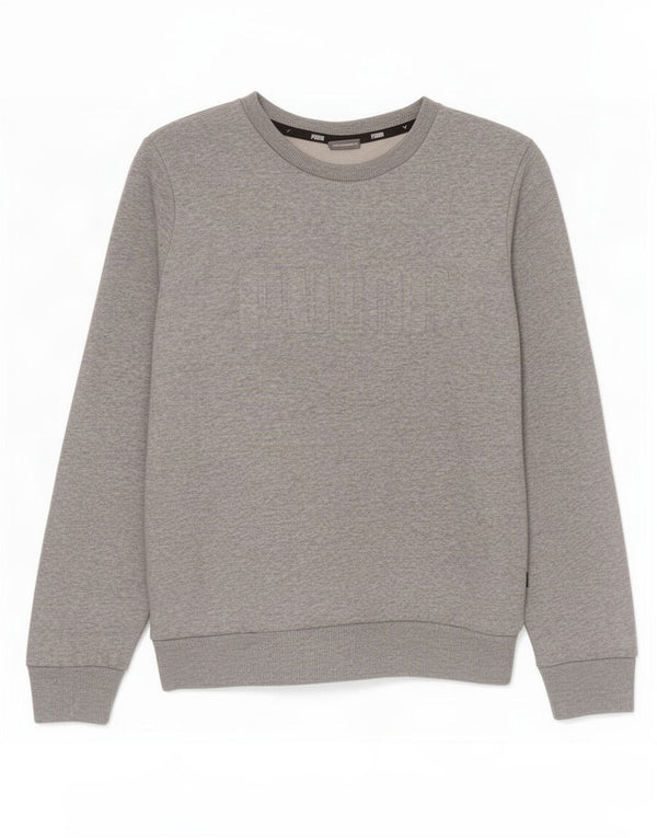 Puma Sudadera gráfica para mujer, jersey UK 14, algodón moteado gris medio