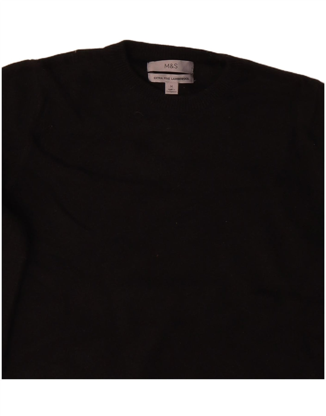 Marks & Spencer - Jersey de cuello redondo para mujer, talla 40, talla M, color negro