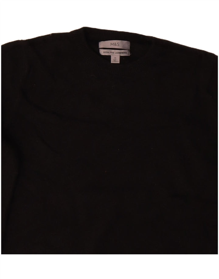 Marks & Spencer - Jersey de cuello redondo para mujer, talla 40, talla M, color negro