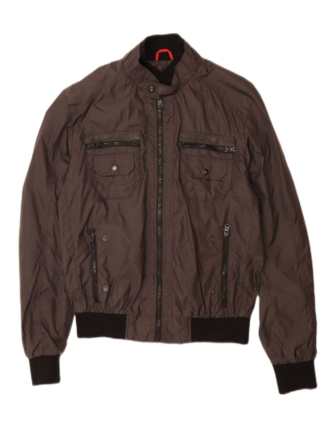 Fay Chaqueta Bomber para Mujer UK 46 Grande Poliamida Marrón