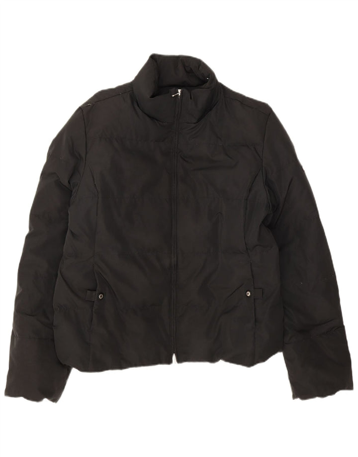Champion Chaqueta Acolchada Con Capucha Para Mujer UK 46 Large Black
