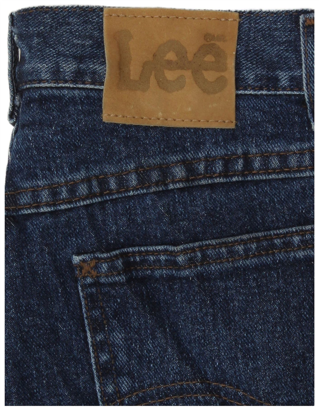 Shorts Vaqueros De Talle Alto Lee Mujer W28 Azul Medio