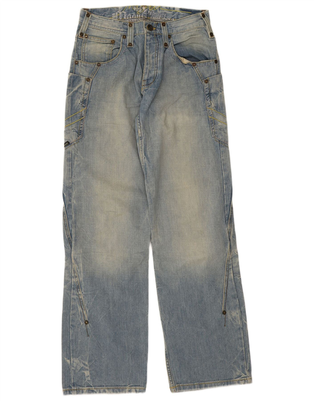 Vaqueros Mogul Cargo Sueltos para Hombre W28 L33 Algodón Azul