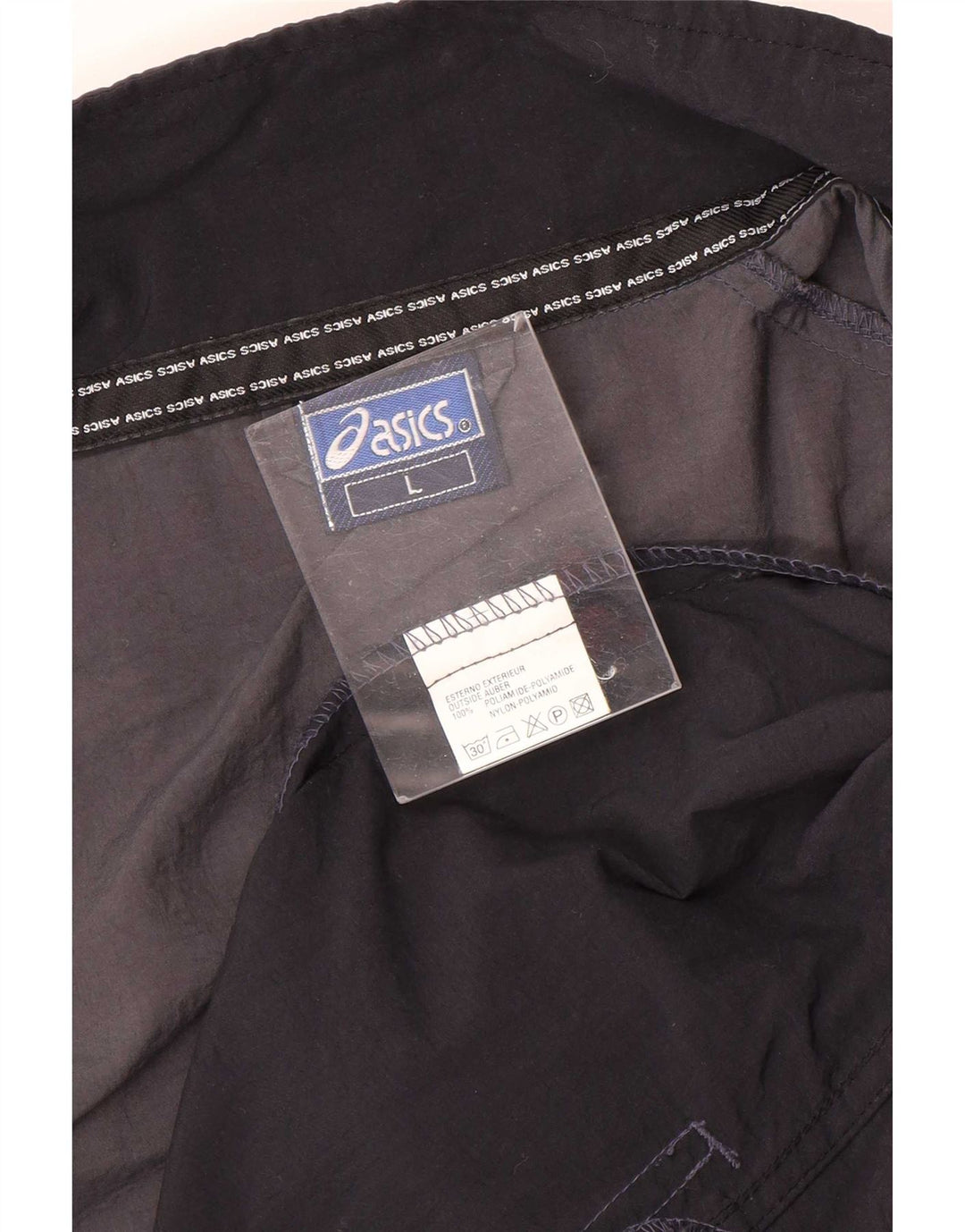 Asics Hombre Chándal Top Chaqueta Grande Gris Colorblock Nylon