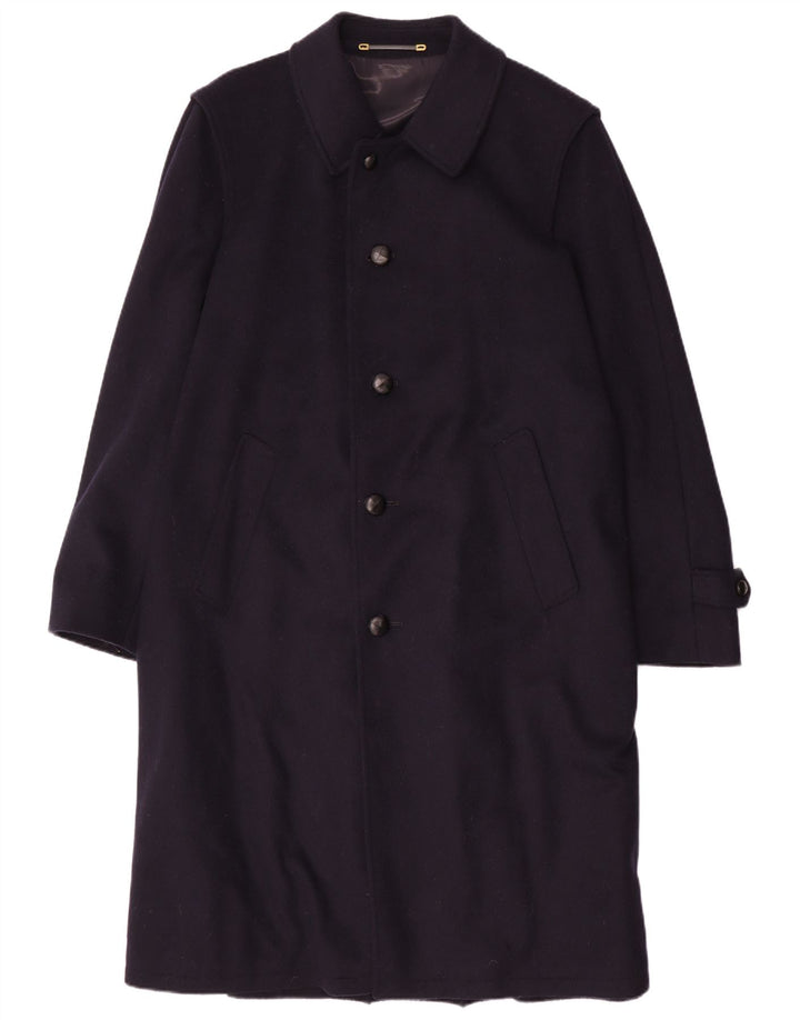 Pischl Abrigo para hombre EU 50 Grande Lana azul marino