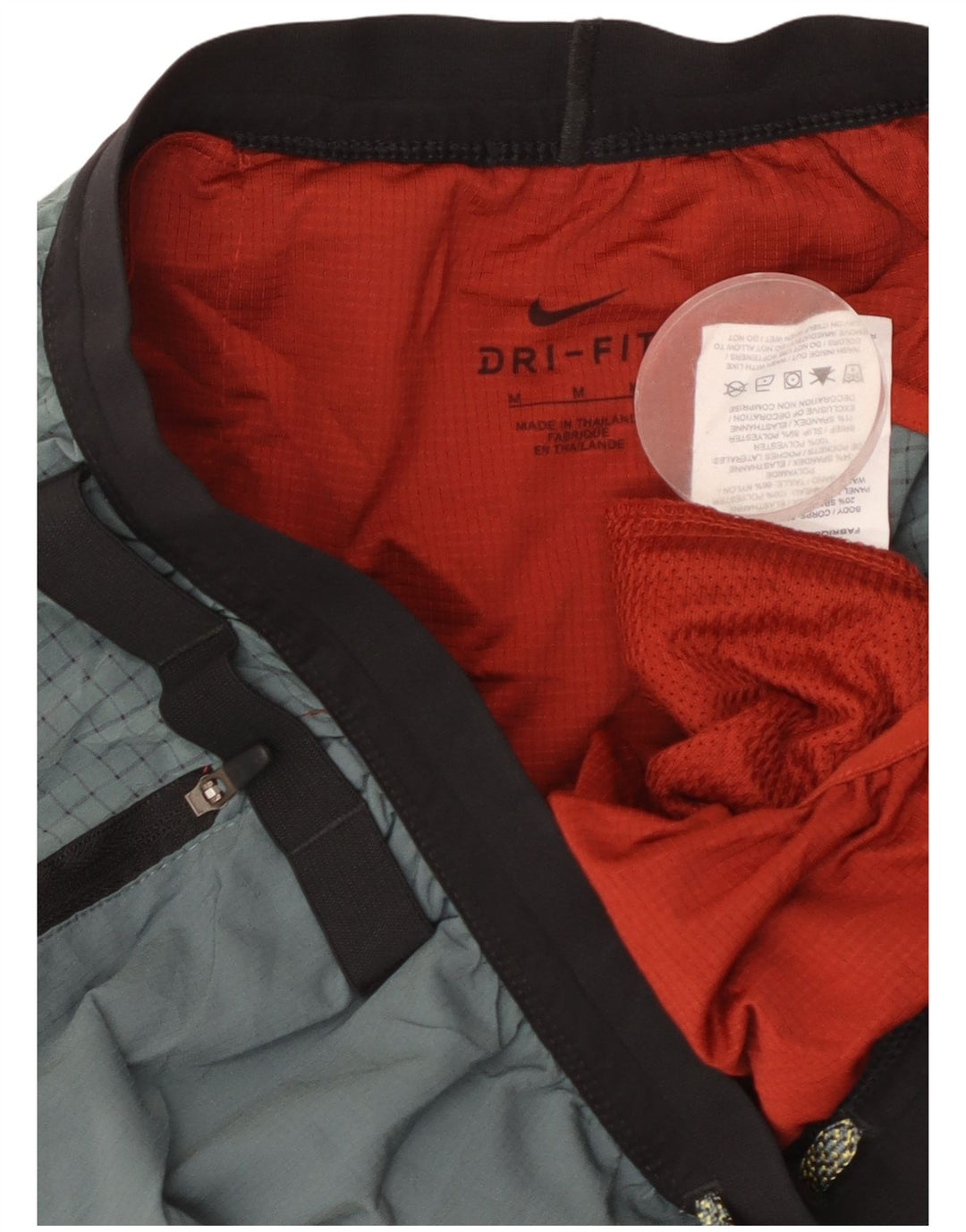 Nike - Pantalones cortos deportivos para hombre, color rojo medio, poliéster color block