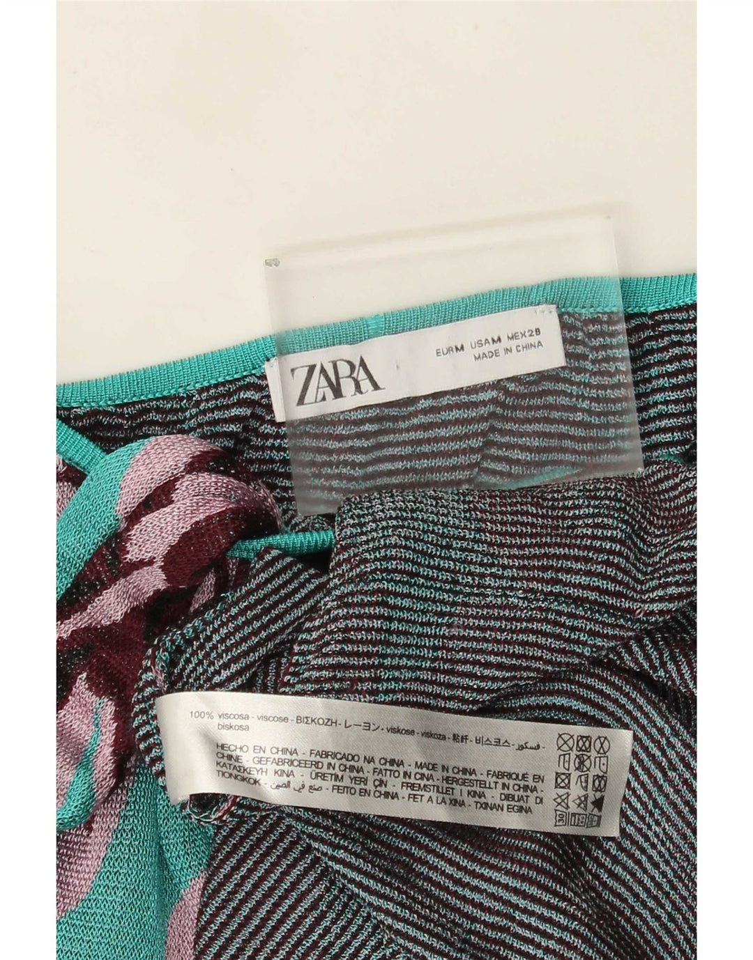 Zara Mujer Maxi Vestido De Verano UK 42 Viscosa Floral Azul Medio