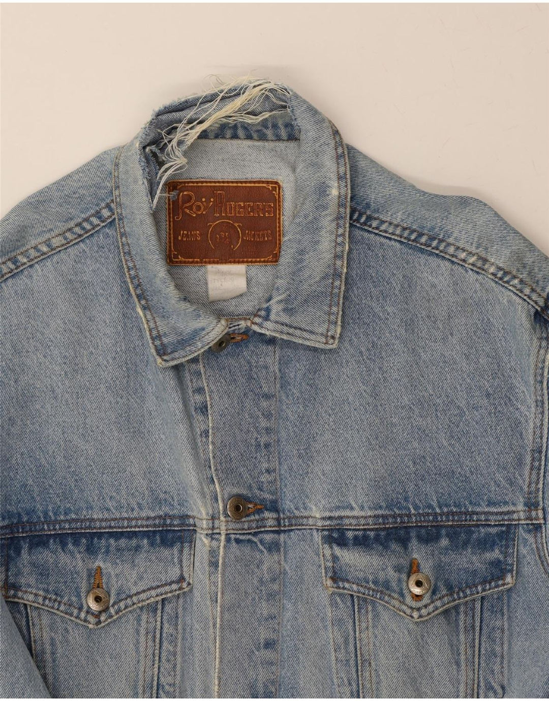 ROY ROGERS Chaqueta vaquera para hombre UK 38 Azul medio