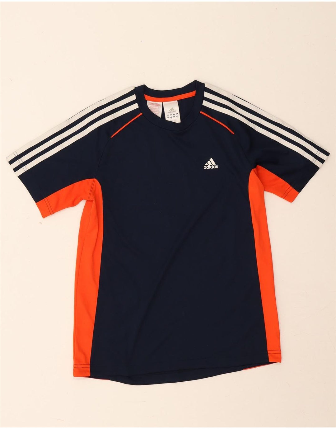Adidas Camiseta Niño Top 13-14 Años Azul Marino Colorblock Poliéster