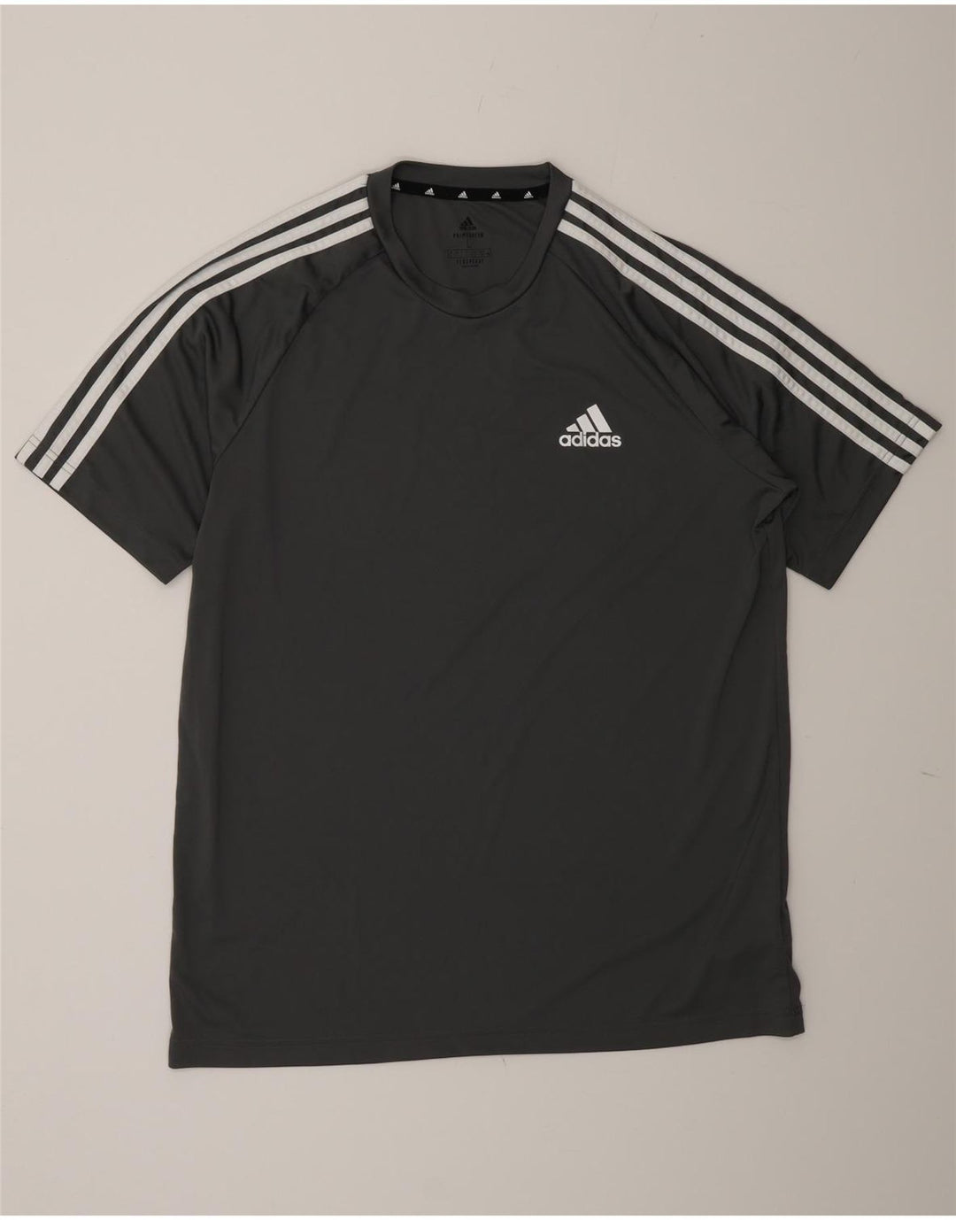 Adidas Hombre Aeroready Camiseta Top Grande Gris Poliéster