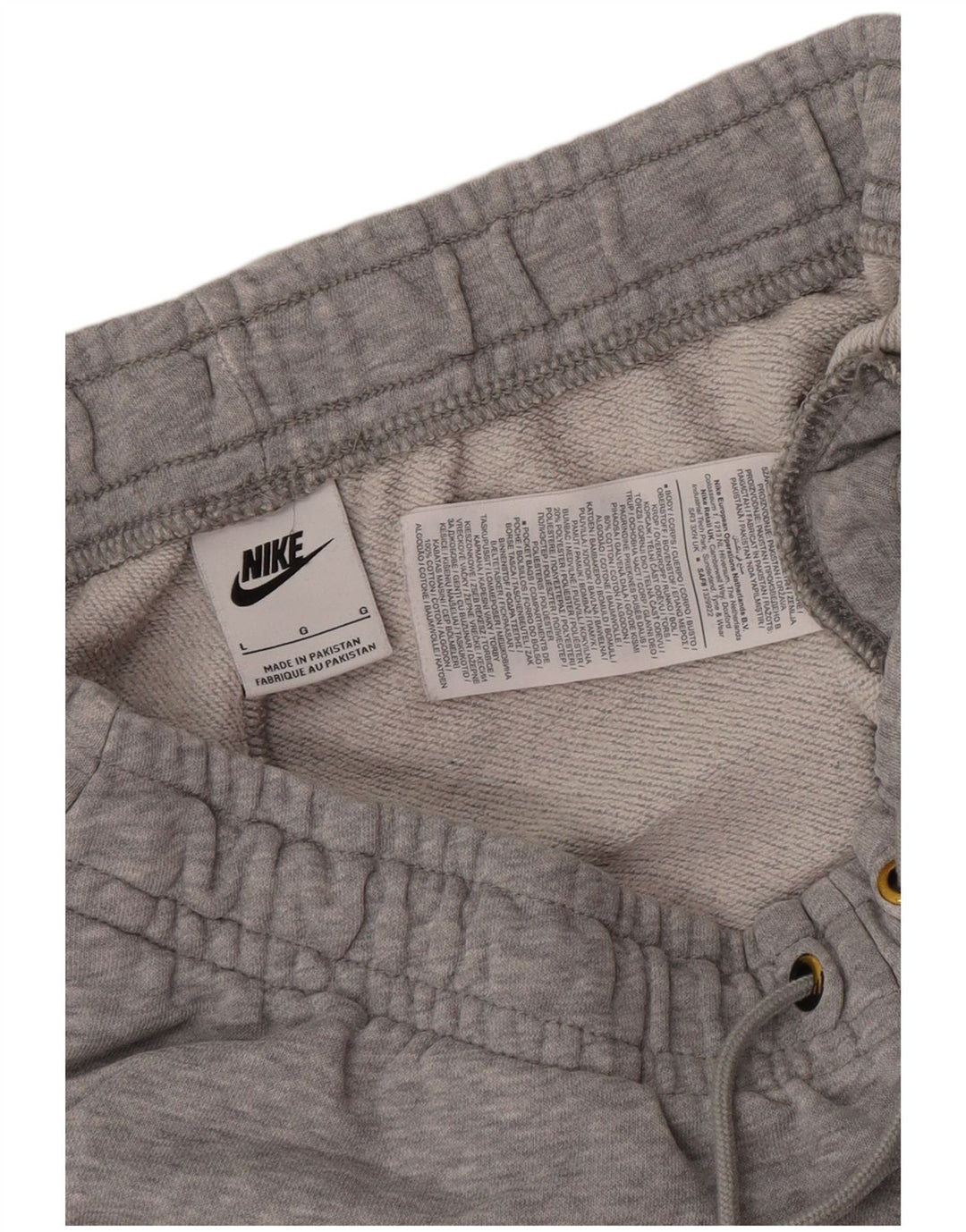 Nike - Pantalones de chándal para hombre, color gris, algodón