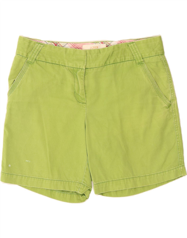 J. CREW Womens Chino Shorts US 8 Medium W32  Green Cotton Vintage J. Crew and Second-Hand J. Crew from Messina Hembry 