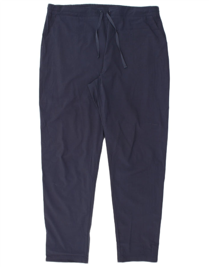 MOUNTAIN WAREHOUSE Womens Tracksuit Trousers UK 18 XL Navy Blue Polyester