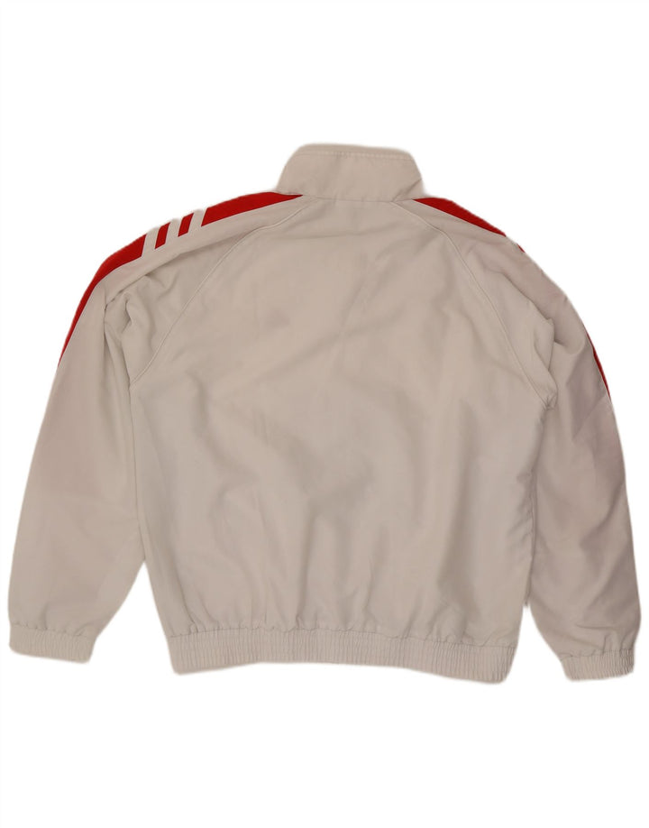 Adidas - Chaqueta de chándal para hombre, talla 44/46, poliéster, color blanco