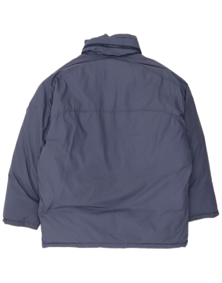 Diadora Chaqueta acolchada con capucha para hombre UK 38 Medium Azul marino