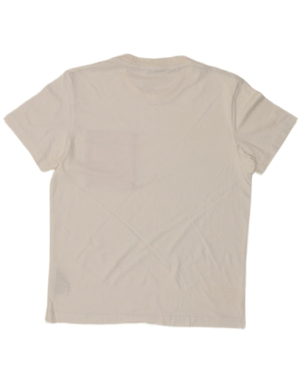 CALVIN KLEIN JEANS Camiseta gráfica para hombre Top Medium White Cotton