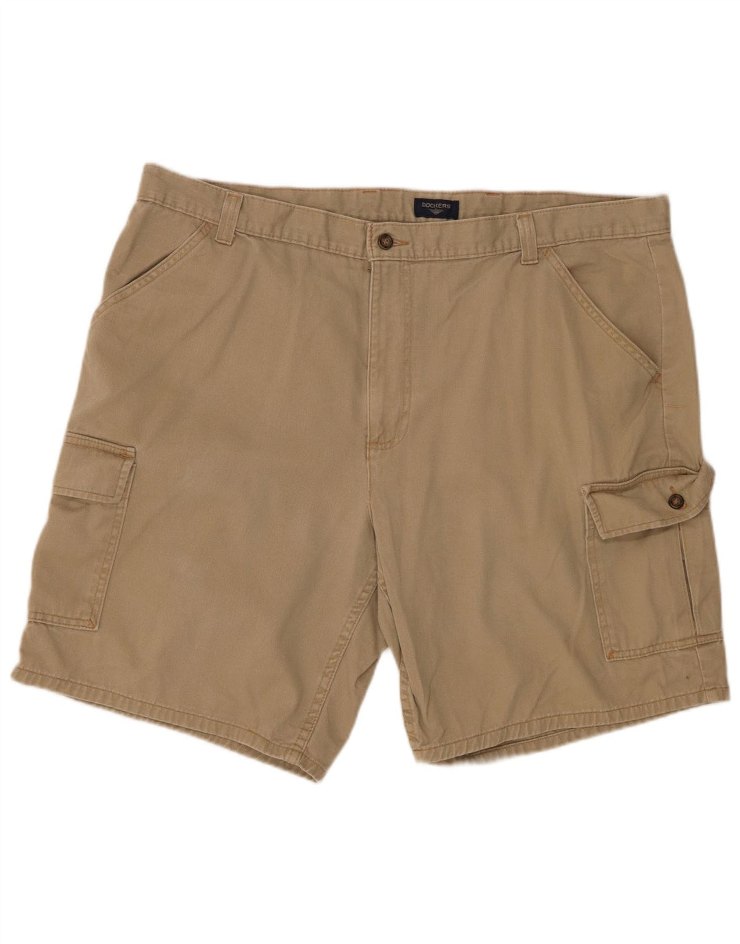 DOCKERS Pantalones cortos cargo para hombre W42 2XL Algodón beige