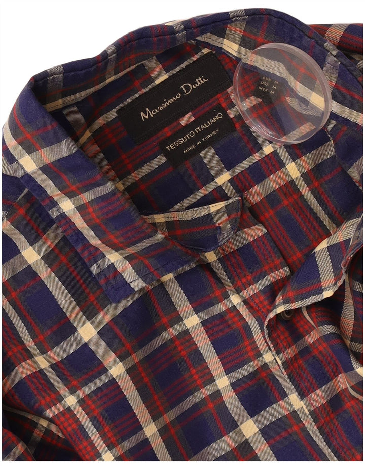 Camisa Massimo Dutti Hombre Mediana Cuadros Multicolor