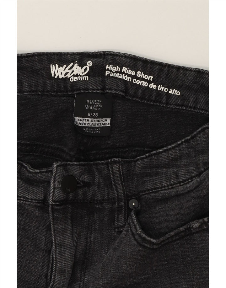 MOSSIMO Womens Super Strech Denim Shorts US 6 Medium W28  Black Cotton Vintage Mossimo and Second-Hand Mossimo from Messina Hembry 