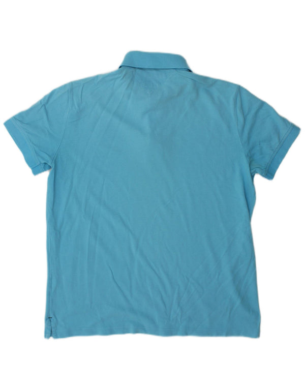 Polo Tommy Hilfiger Hombre Custom Fit Azul Medio