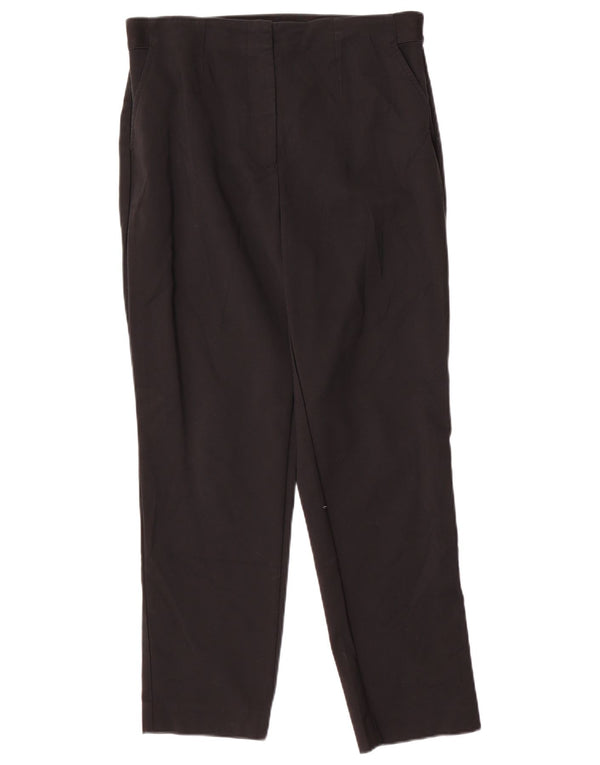 Marks & Spencer Pantalones chinos cónicos para mujer UK 14 Medium W32 L27 Negro