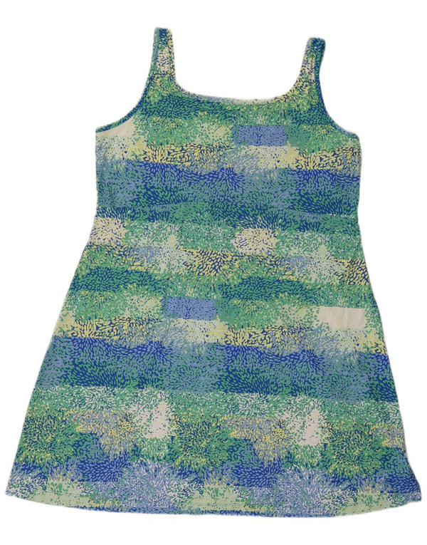 Columbia Vestido de tirantes con estampado abstracto para mujer UK 40 XL Poliéster multicolor