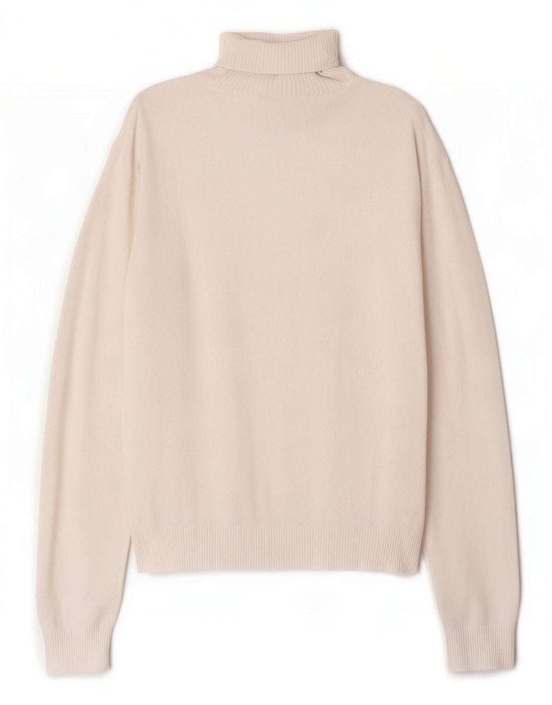 Zara - Jersey con cuello vuelto para mujer, talla 40, talla grande, rayón blanco
