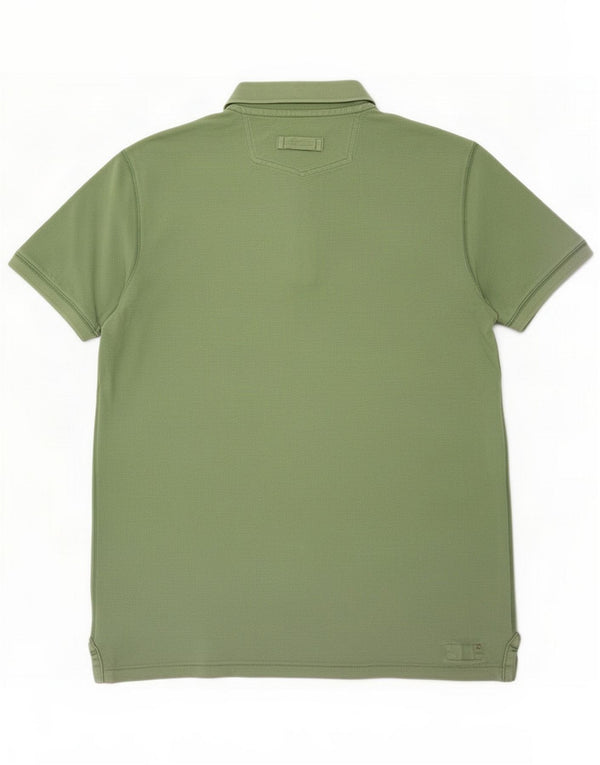 Fat Face Polo para hombre de algodón verde grande